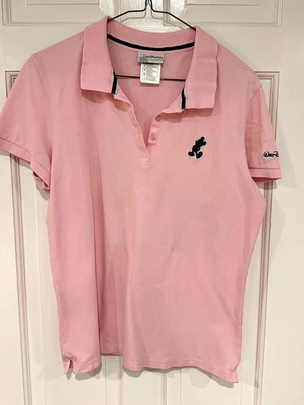 Walt Disney World Pink Short Sleeve Polo Size Medium